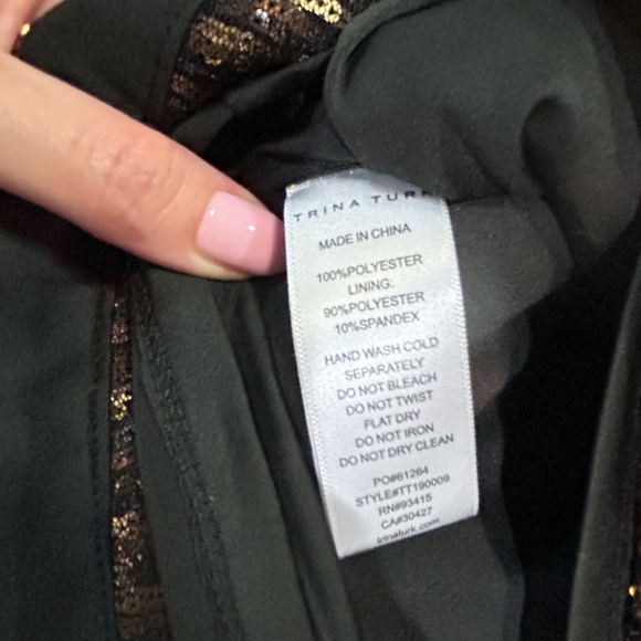 Trina Turk Gold Sequin Halter Mini Dress NWT - Picture 10 of 10